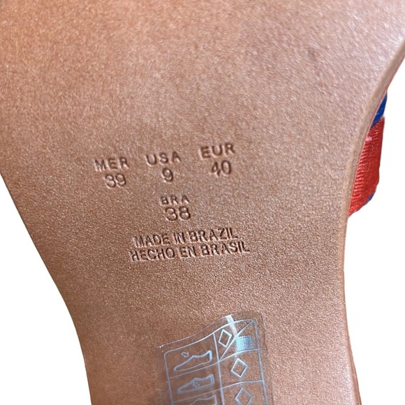 FERRUCCI Red and Blue Women's Sandals - Picture 7 of 9